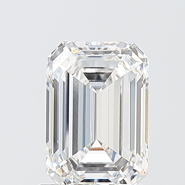1.56 Carat Emerald Lab Diamond with  Cut Diamond in 14KT  view 1
