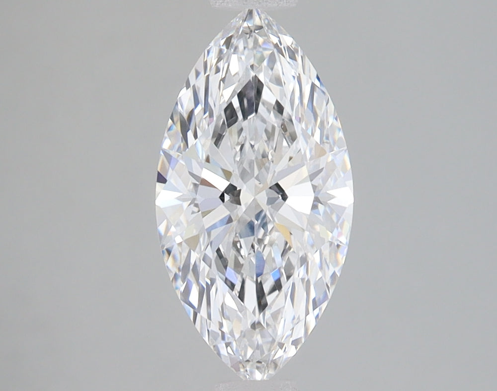 1.53 Carat Marquise Lab Diamond with  Cut Diamond in 14KT  view 1
