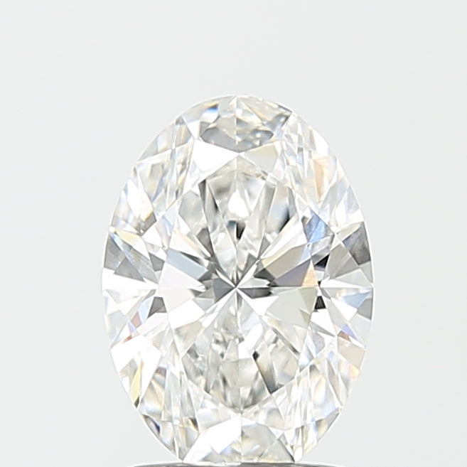 1.67 Carat Oval Lab Diamond with  Cut Diamond in 14KT  view 1
