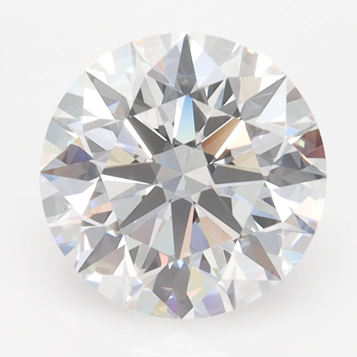 1.98 Carat Round Lab Diamond with  Cut Diamond in 14KT  view 1
