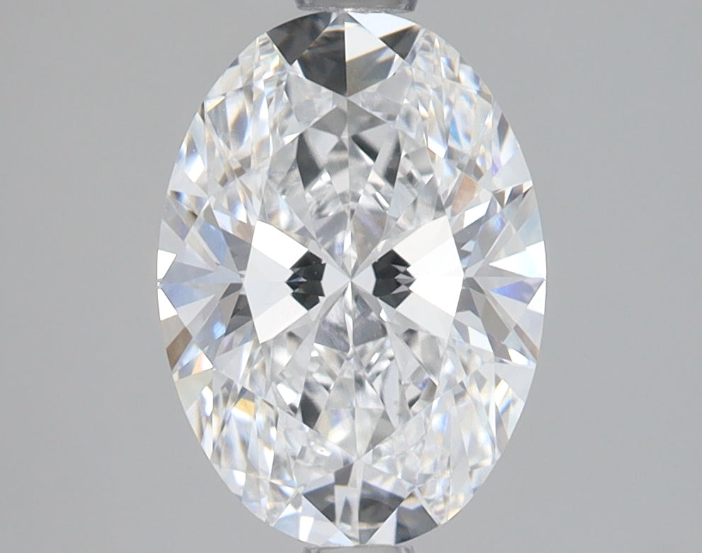 2.1 Carat Oval Lab Diamond with  Cut Diamond in 14KT  view 1
