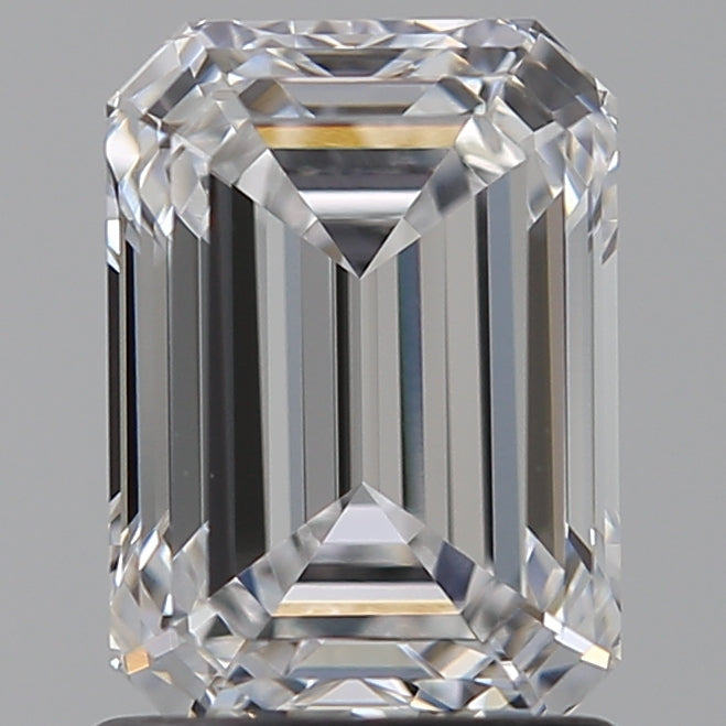 1.53 Carat Emerald Lab Diamond with  Cut Diamond in 14KT  view 1
