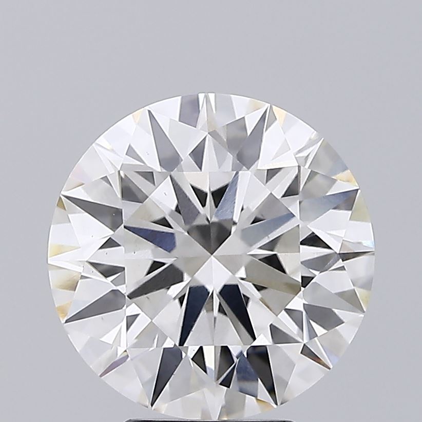 4.56 Carat Round Lab Diamond with  Cut Diamond in 14KT  view 1
