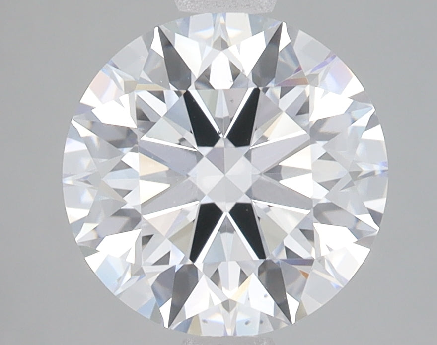 2.76 Carat Round Lab Diamond with  Cut Diamond in 14KT  view 1

