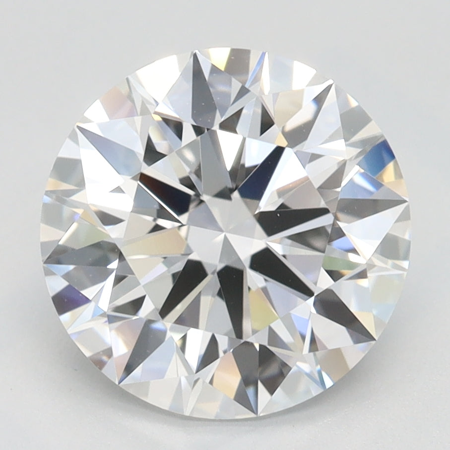 2.63 Carat Round Lab Diamond with  Cut Diamond in 14KT  view 1
