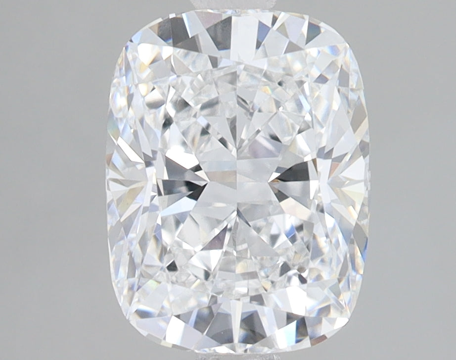 2.58 Carat Cushion Lab Diamond with  Cut Diamond in 14KT  view 1
