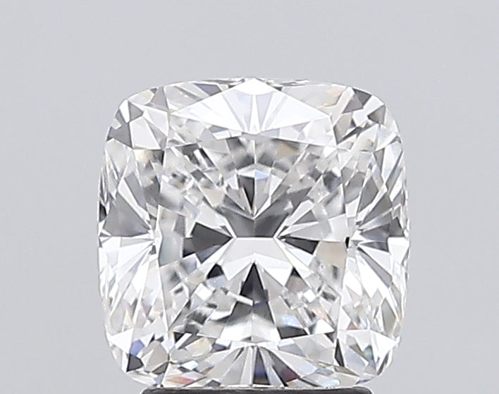 2.74 Carat Cushion Lab Diamond with  Cut Diamond in 14KT  view 1

