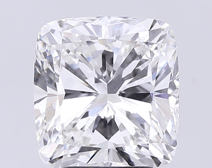 4.51 Carat Cushion Lab Diamond with  Cut Diamond in 14KT  view 1

