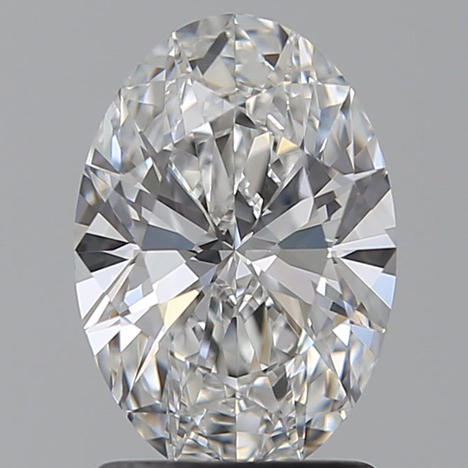 1.51 Carat Oval Lab Diamond with  Cut Diamond in 14KT  view 1
