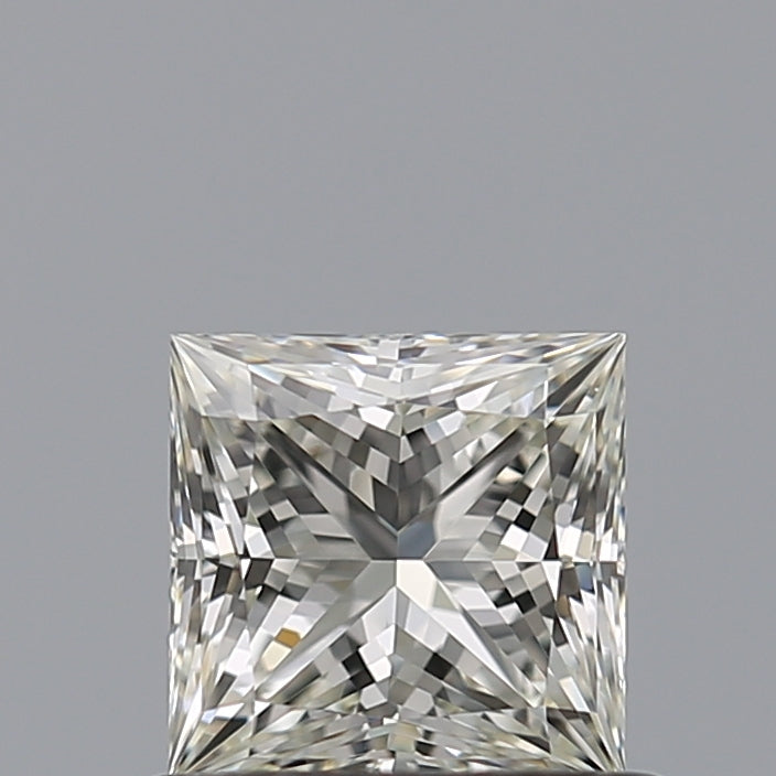 0.61 Carat Princess Natural Diamond with  Cut Diamond in 14KT  view 1
