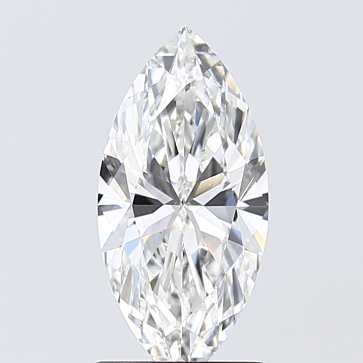 1.54 Carat Marquise Lab Diamond with  Cut Diamond in 14KT  view 1

