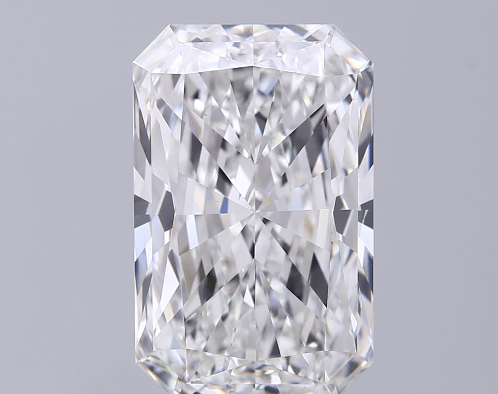 10.06 Carat Radiant Lab Diamond with  Cut Diamond in 14KT  view 1
