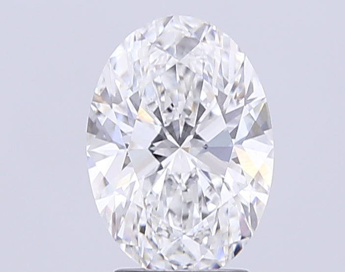 3.02 Carat Oval Lab Diamond with  Cut Diamond in 14KT  view 1
