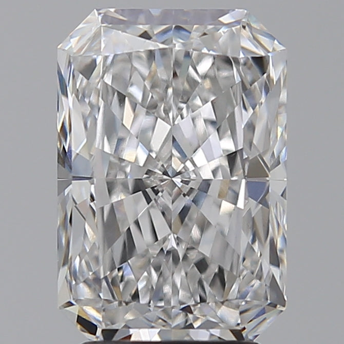 3.1 Carat Radiant Lab Diamond with  Cut Diamond in 14KT  view 1
