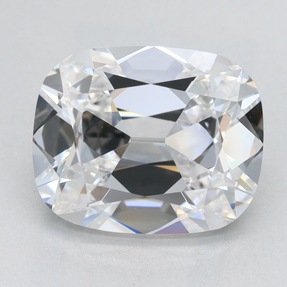 2.63 Carat Cushion Lab Diamond with  Cut Diamond in 14KT  view 1
