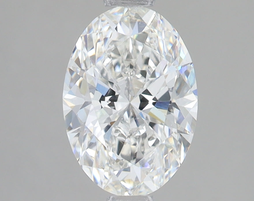 1.51 Carat Oval Lab Diamond with  Cut Diamond in 14KT  view 1
