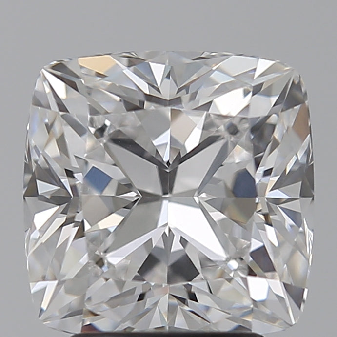 3.03 Carat Cushion Lab Diamond with  Cut Diamond in 14KT  view 1
