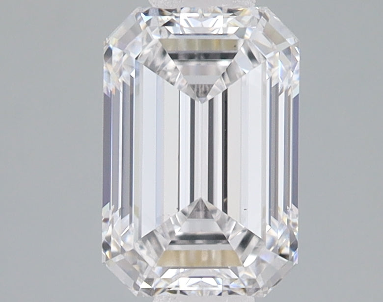 1.62 Carat Emerald Lab Diamond with  Cut Diamond in 14KT  view 1
