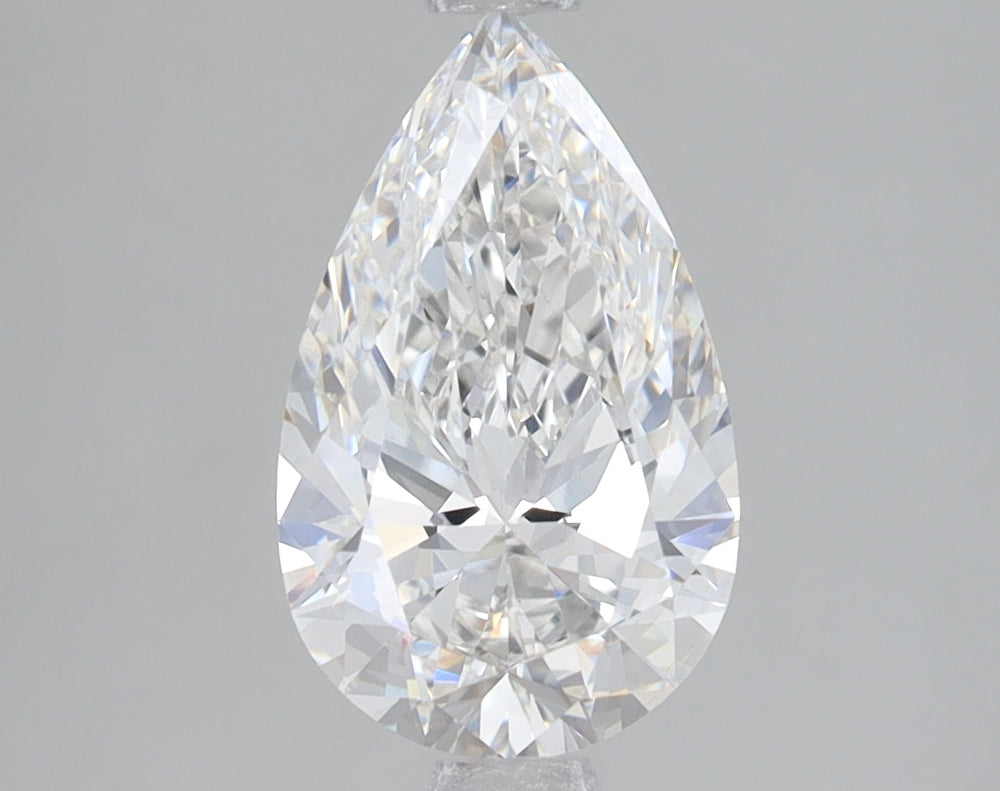 1.8 Carat Pear Lab Diamond with  Cut Diamond in 14KT  view 1
