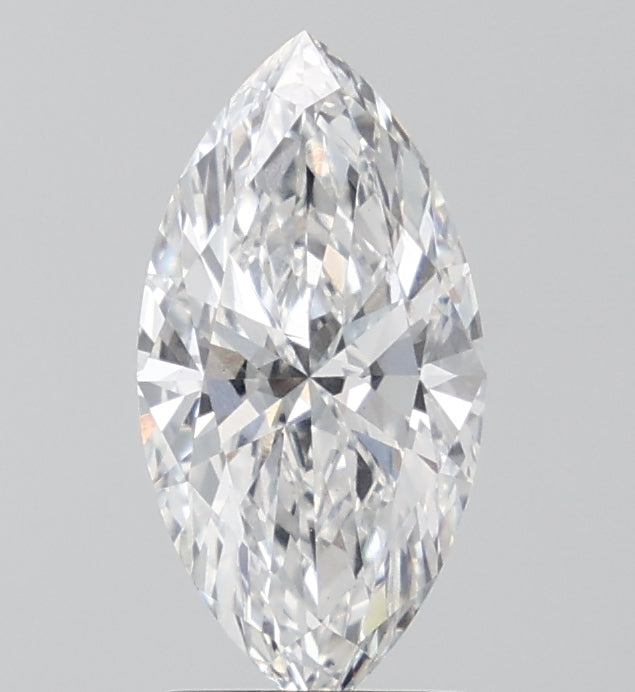 1.82 Carat Marquise Lab Diamond with  Cut Diamond in 14KT  view 1
