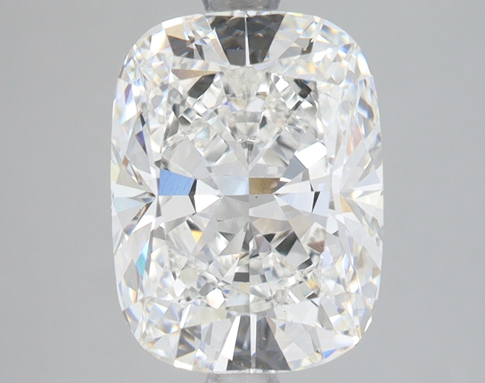 3.64 Carat Cushion Lab Diamond with  Cut Diamond in 14KT  view 1
