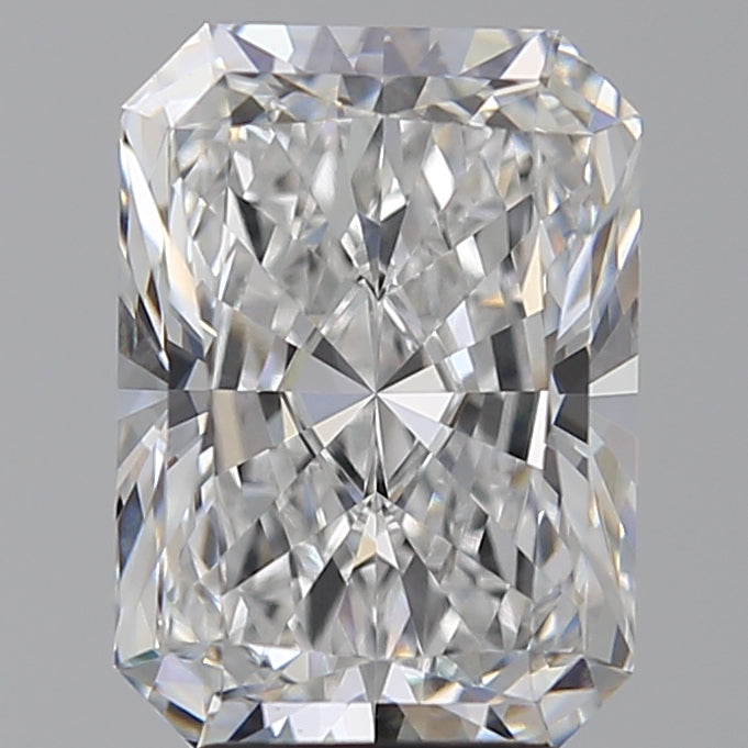 4.06 Carat Radiant Lab Diamond with  Cut Diamond in 14KT  view 1
