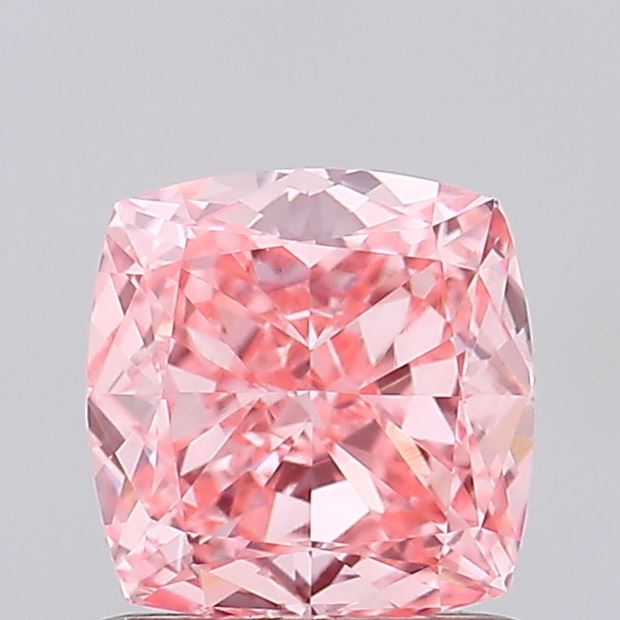 1.03 Carat Cushion Lab Diamond with  Cut Diamond in 14KT  view 1

