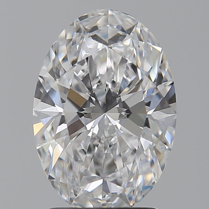 2.02 Carat Oval Lab Diamond with  Cut Diamond in 14KT  view 1
