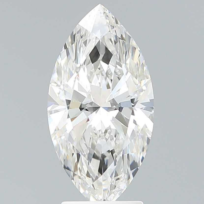 3.11 Carat Marquise Lab Diamond with  Cut Diamond in 14KT  view 1
