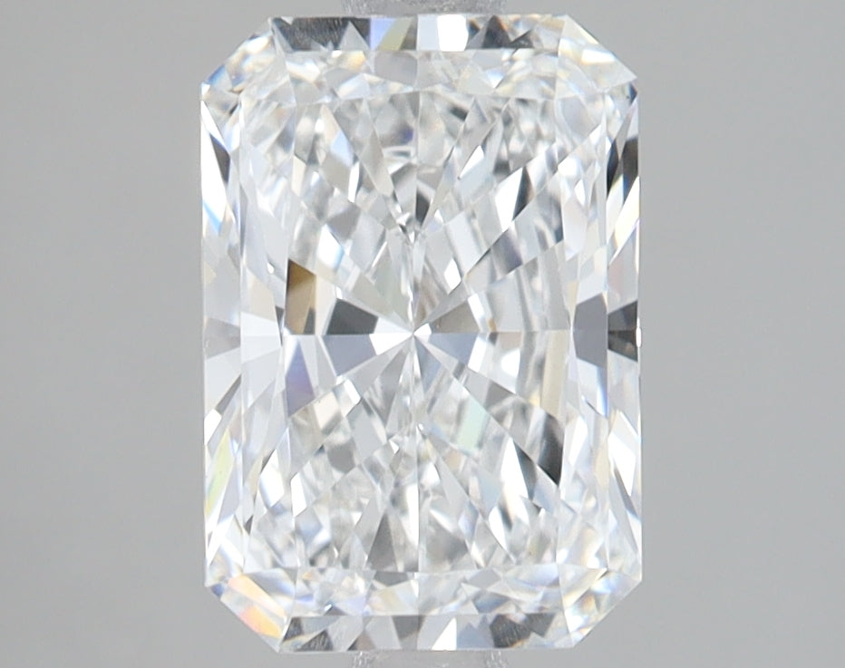 2.4 Carat Radiant Lab Diamond with  Cut Diamond in 14KT  view 1

