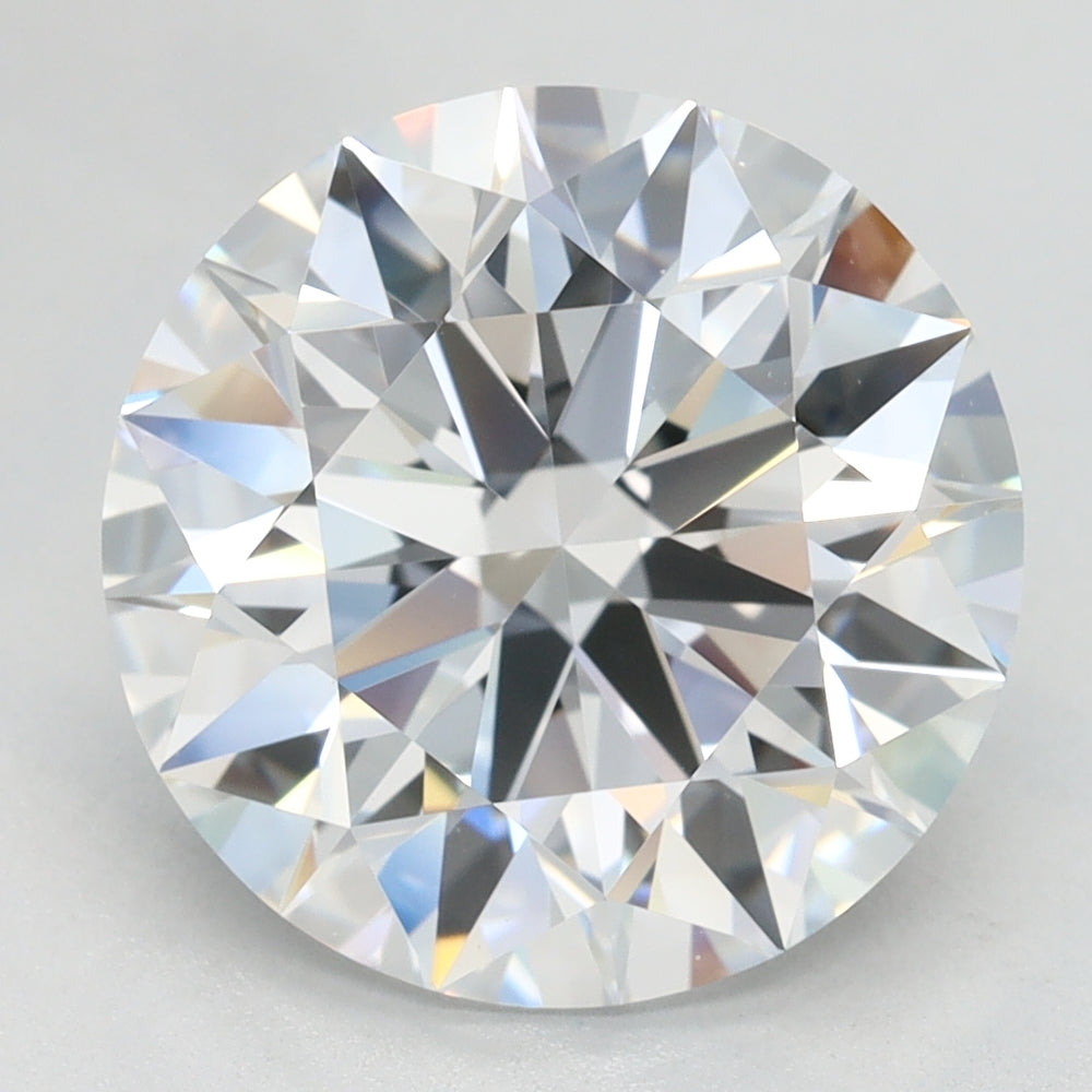 4.47 Carat Round Lab Diamond with  Cut Diamond in 14KT  view 1

