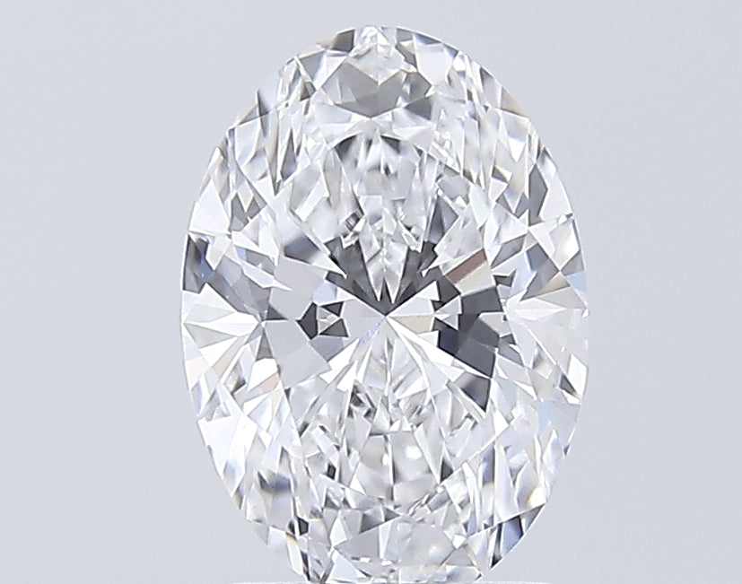 2.03 Carat Oval Lab Diamond with  Cut Diamond in 14KT  view 1
