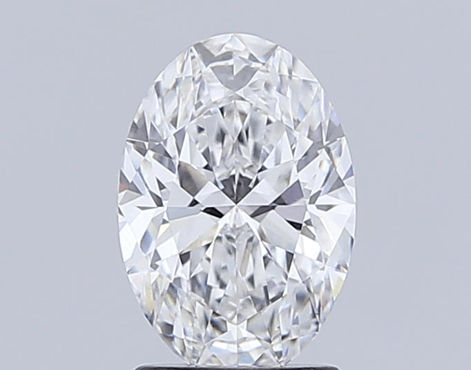 1.56 Carat Oval Lab Diamond with  Cut Diamond in 14KT  view 1

