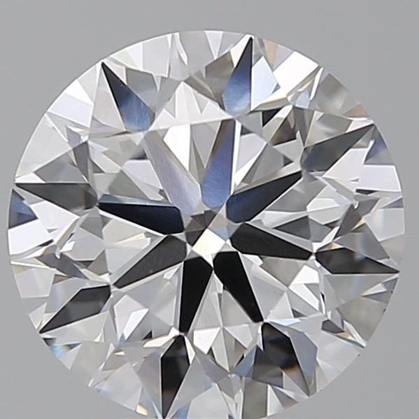 4.01 Carat Round Lab Diamond with  Cut Diamond in 14KT  view 1
