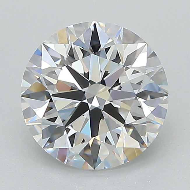 1.47 Carat Round Lab Diamond with  Cut Diamond in 14KT  view 1
