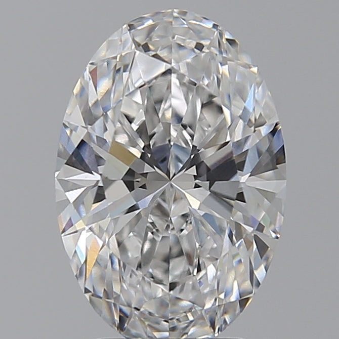 3.07 Carat Oval Lab Diamond with  Cut Diamond in 14KT  view 1
