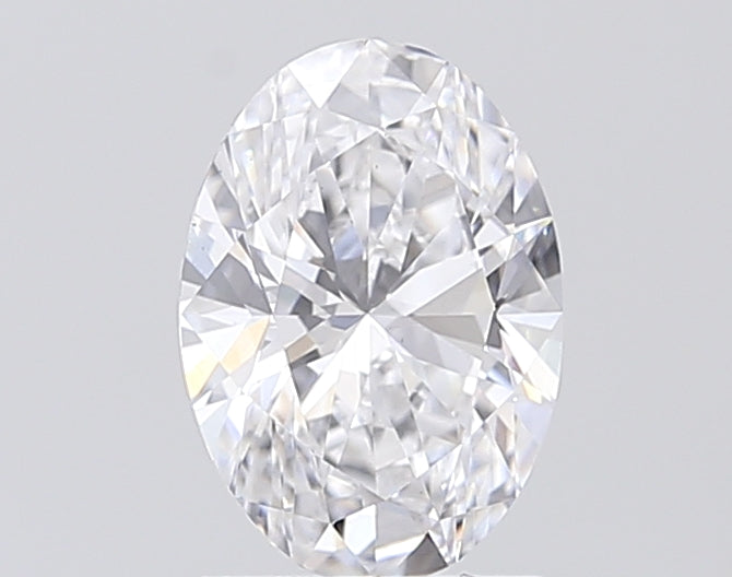 1.54 Carat Oval Lab Diamond with  Cut Diamond in 14KT  view 1
