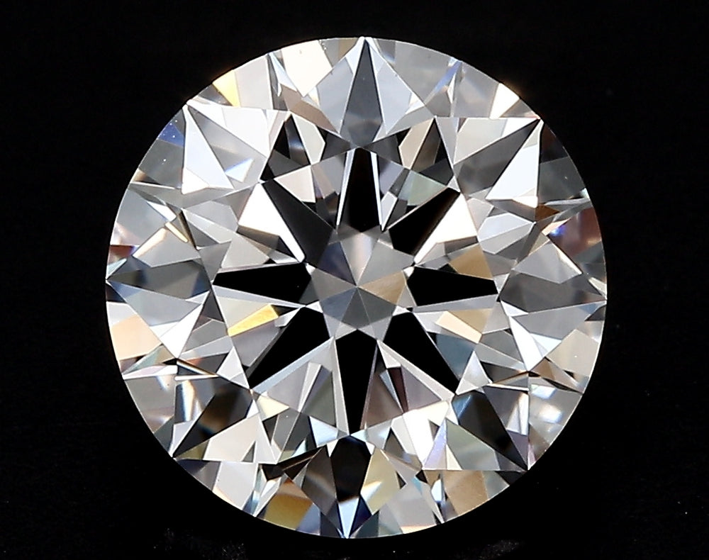 3.83 Carat Round Lab Diamond with  Cut Diamond in 14KT  view 1
