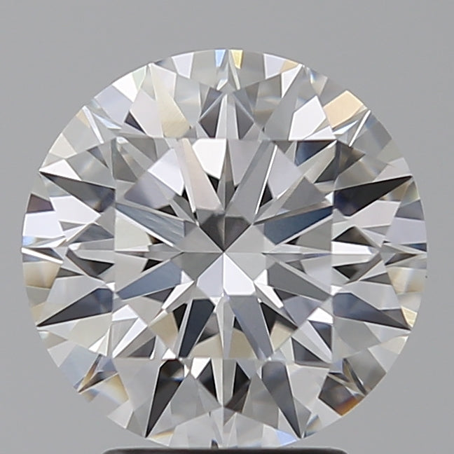 3.03 Carat Round Lab Diamond with  Cut Diamond in 14KT  view 1
