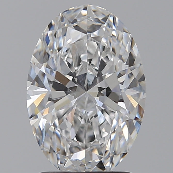 2.08 Carat Oval Lab Diamond with  Cut Diamond in 14KT  view 1
