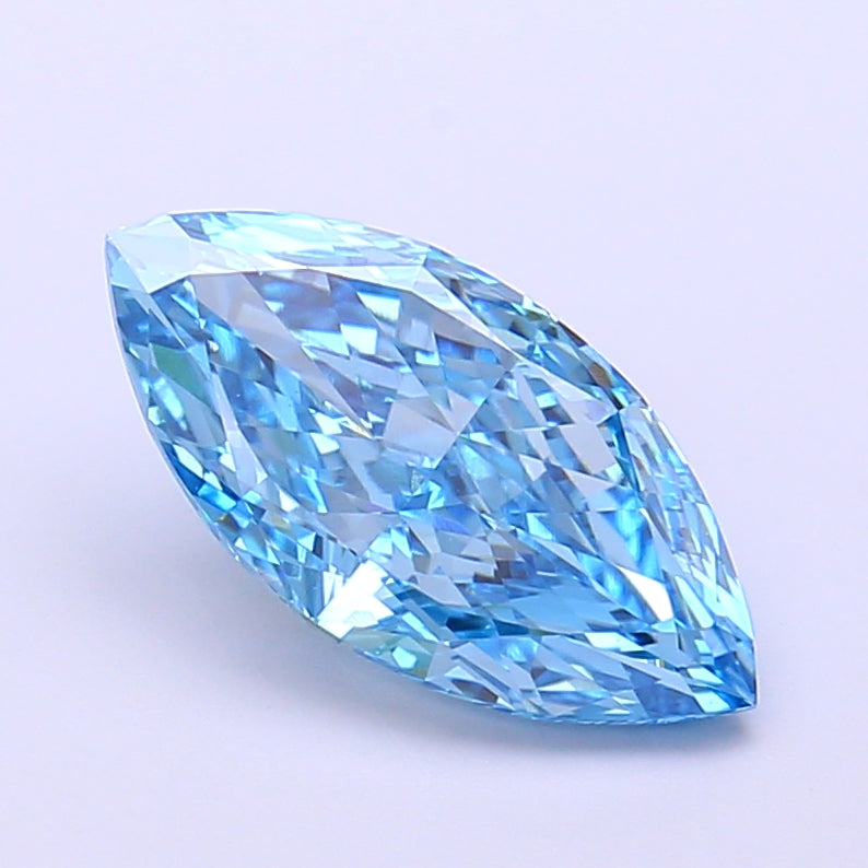 2.24 Carat Marquise Lab Diamond with  Cut Diamond in 14KT  view 1
