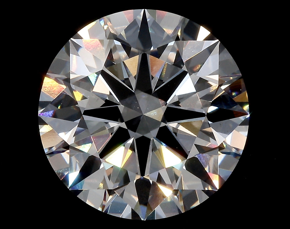 3.51 Carat Round Lab Diamond with  Cut Diamond in 14KT  view 1
