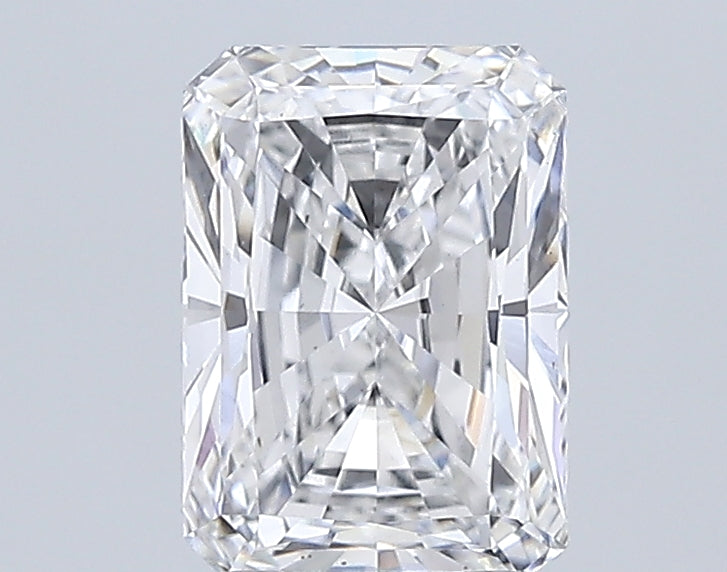 3.06 Carat Radiant Lab Diamond with  Cut Diamond in 14KT  view 1
