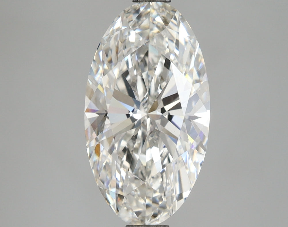 3.06 Carat Oval Lab Diamond with  Cut Diamond in 14KT  view 1
