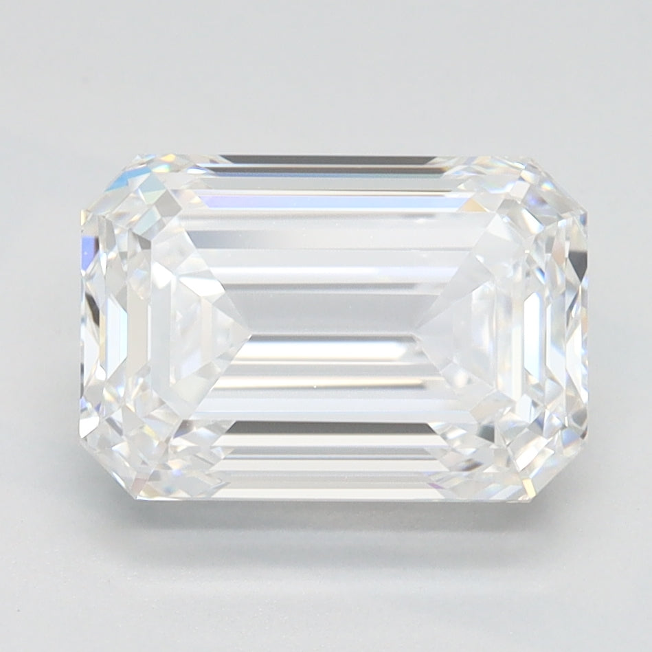 2.28 Carat Emerald Lab Diamond with  Cut Diamond in 14KT  view 1
