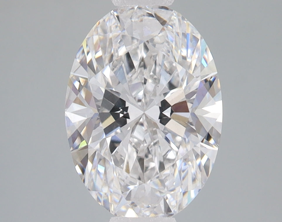 2.09 Carat Oval Lab Diamond with  Cut Diamond in 14KT  view 1
