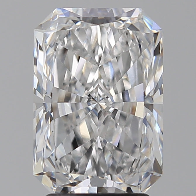 3.0 Carat Radiant Lab Diamond with  Cut Diamond in 14KT  view 1
