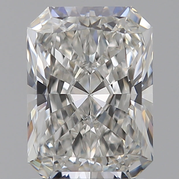 1.51 Carat Radiant Lab Diamond with  Cut Diamond in 14KT  view 1

