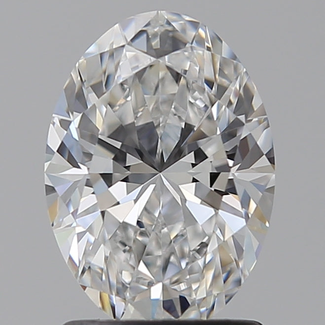 1.53 Carat Oval Lab Diamond with  Cut Diamond in 14KT  view 1
