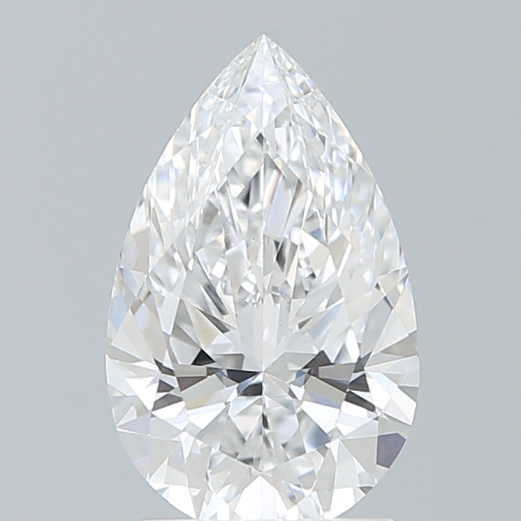 2.12 Carat Pear Lab Diamond with  Cut Diamond in 14KT  view 1
